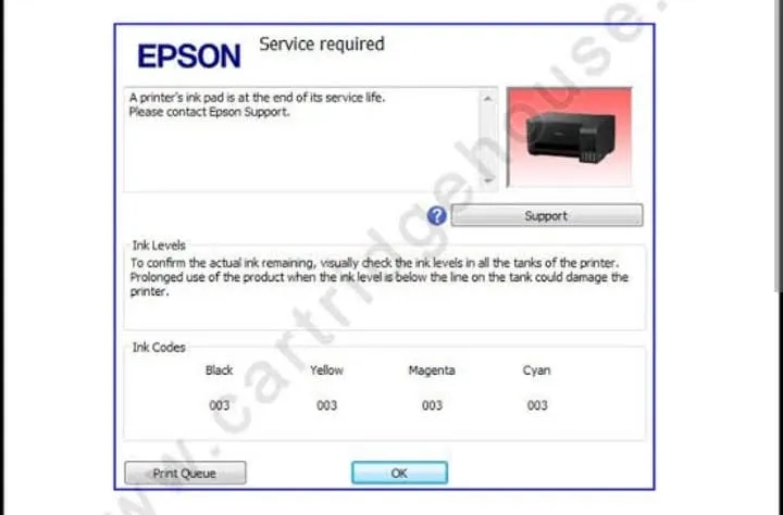 Epson Reset Key